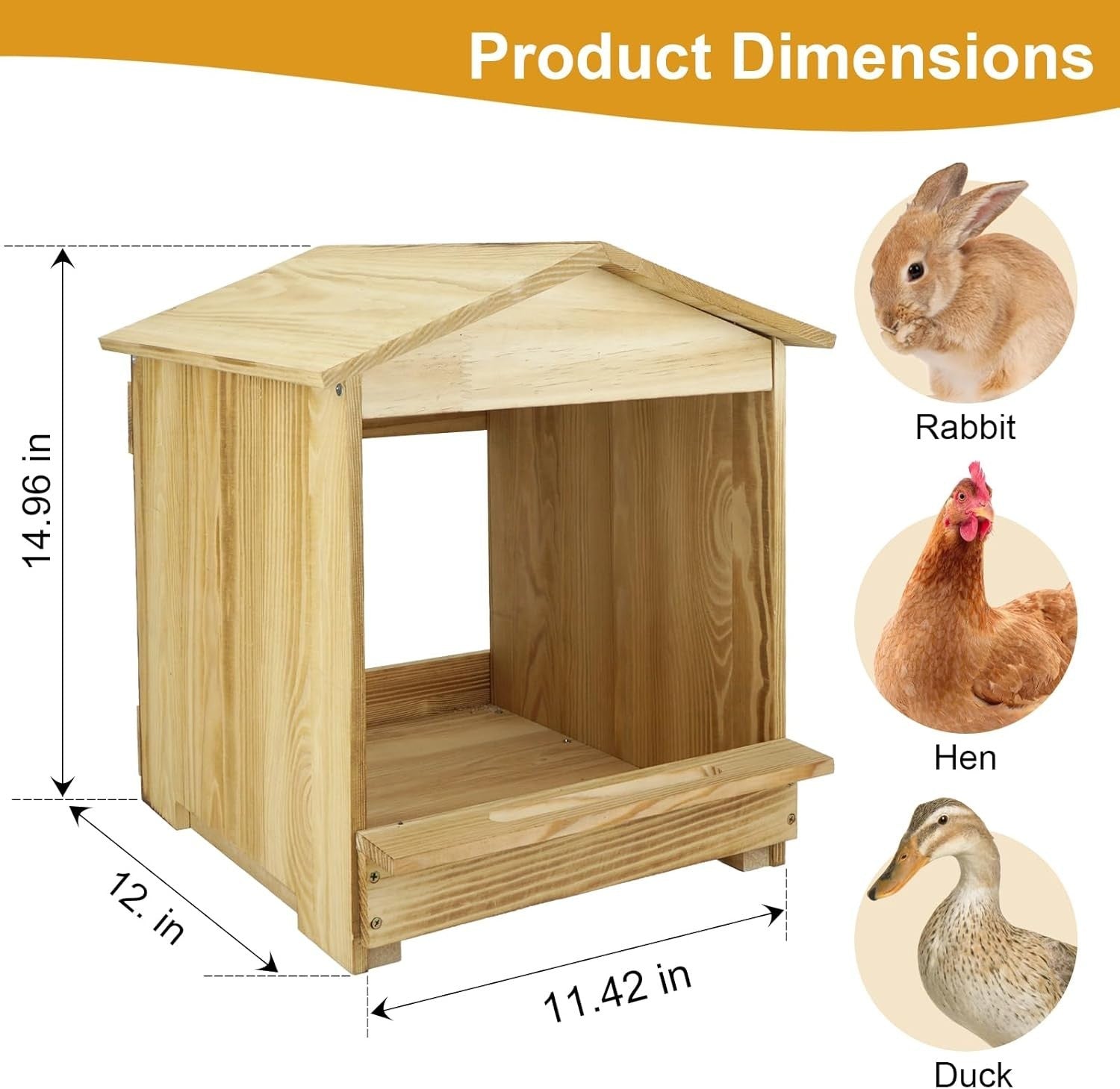 3 Compartment Wooden Chicken Nesting Box Wall Mount