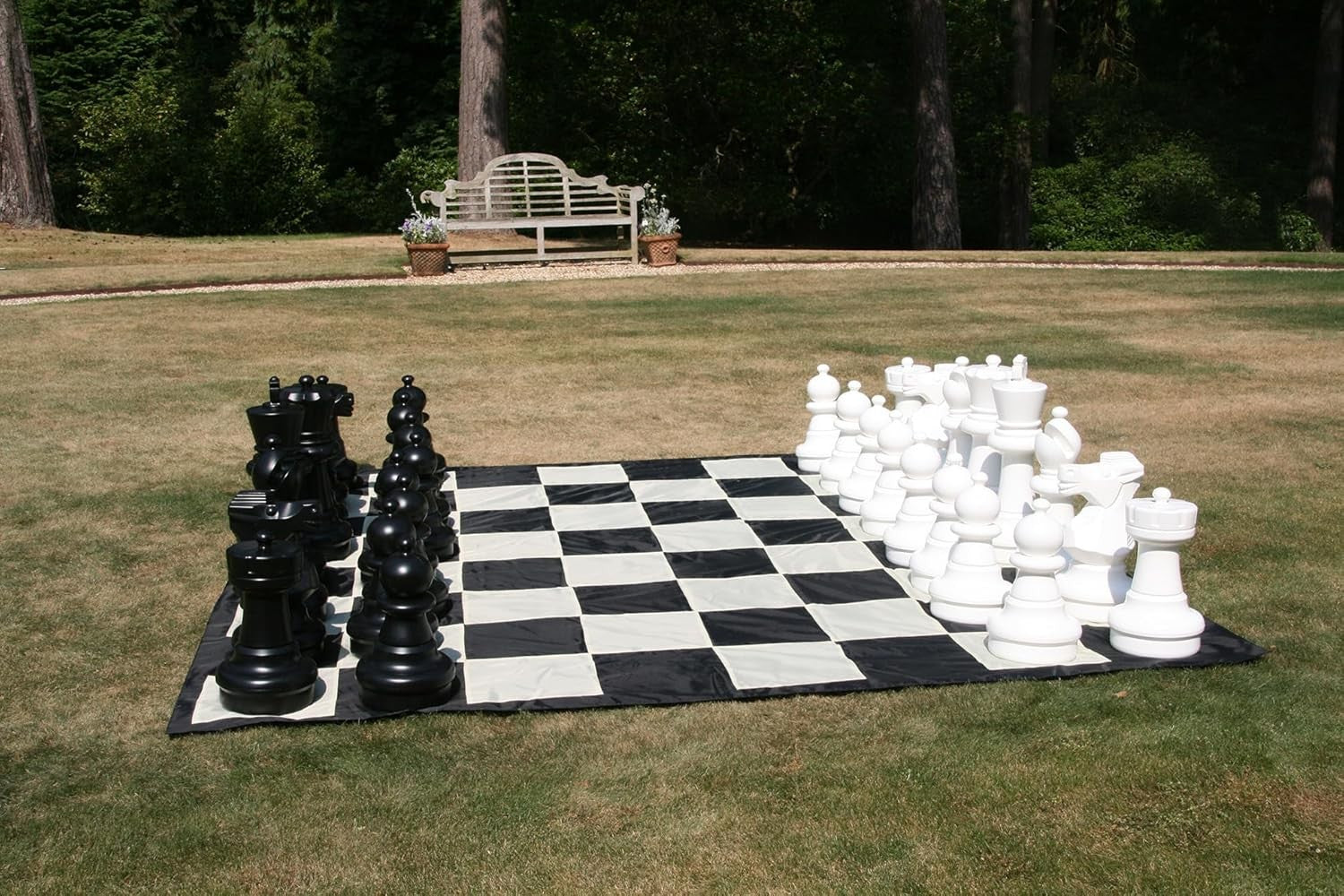 Giant 60cm Outdoor Chess Set Only | Durable 32-Piece Garden Lawn Game