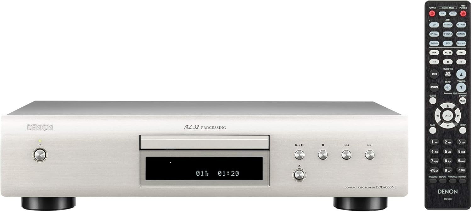 Hi-Fi CD Player Pure Direct AL32 Processing Optical Output Silver