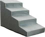 4 Step Dog Stairs for Bed Non Slip Pet Ramp High Foam