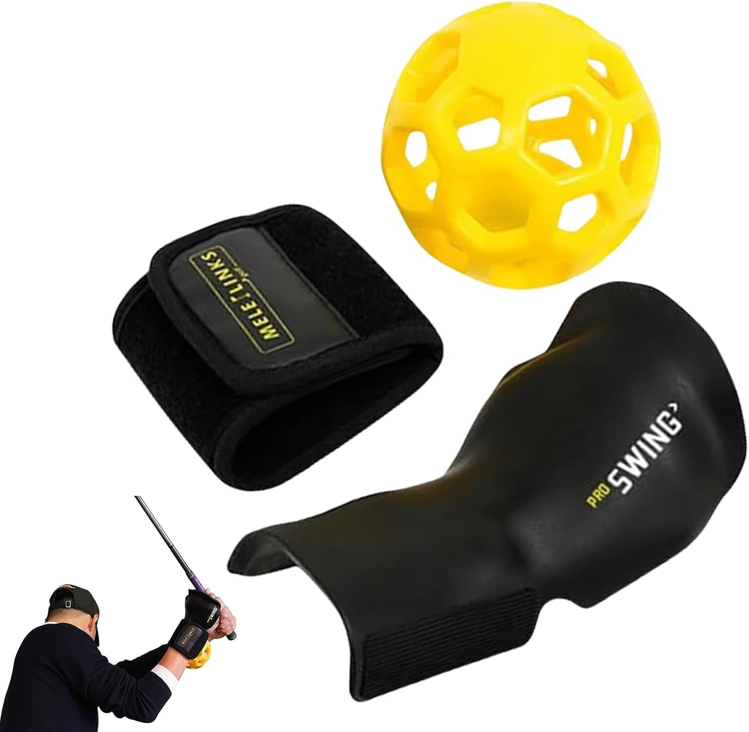 Golf Swing Trainer Ball Wrist Training Aid Set