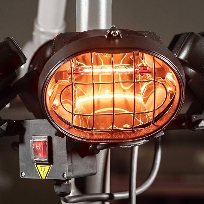 Outdoor Infrared Patio Heater 1800W Foldable 4 Panel Electric Gazebo Warmer