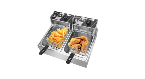 Electric Deep Fat Fryer 12L 2500W Stainless Steel Temp Control Basket