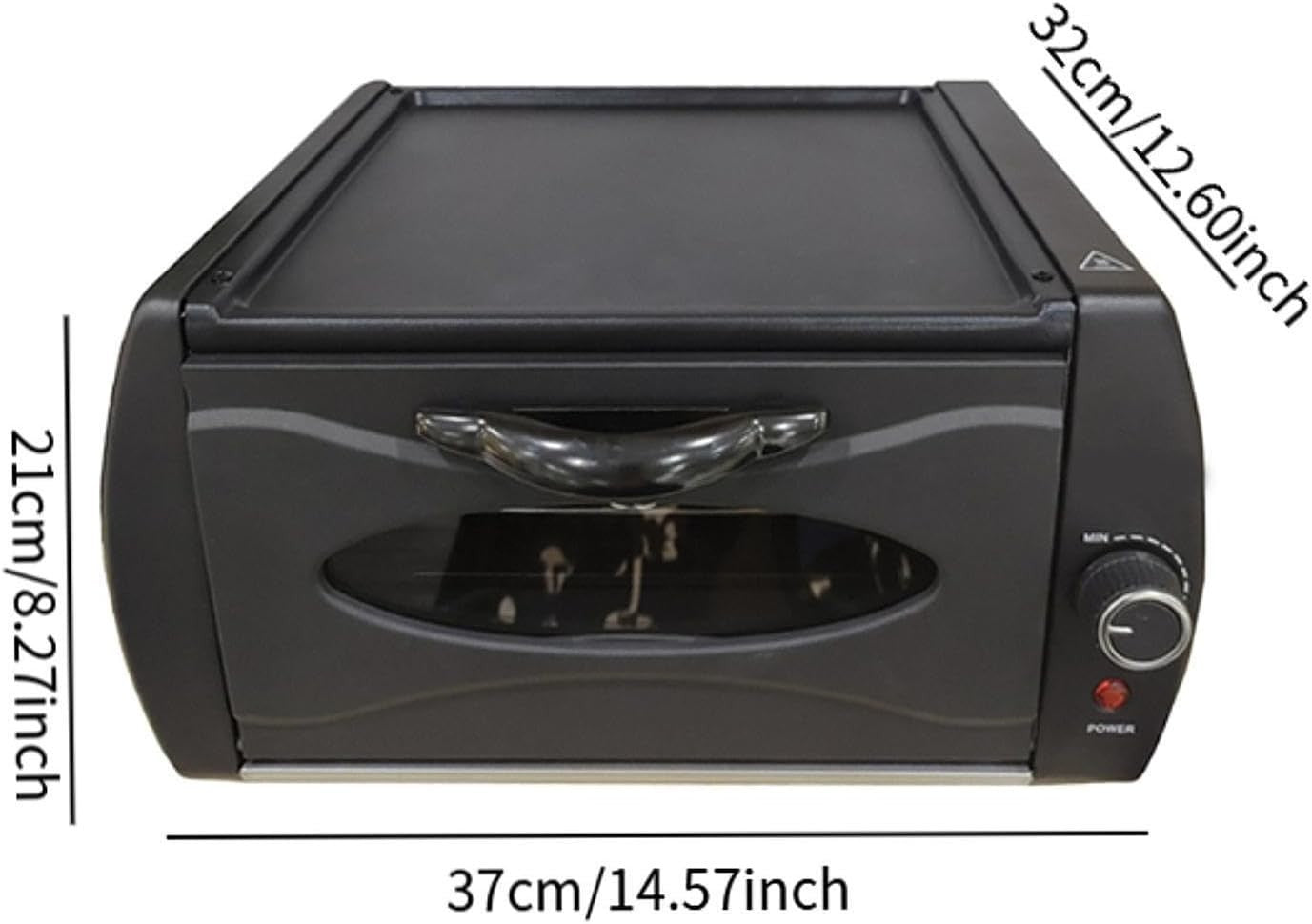 14L Electric Breakfast Maker 2100W | Toaster Oven & Non-Stick Crepe Unit