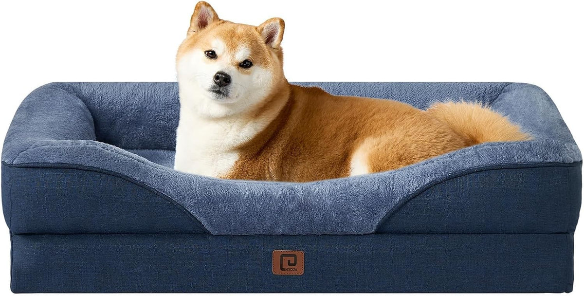 Large Orthopedic Memory Foam Dog Sofa Bed Waterproof 91x68x17cm