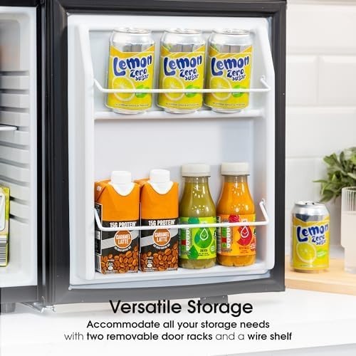 25L Mini Fridge Thermoelectric Quiet Portable for Bedroom Home Black