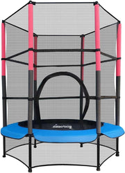 55” Kids Mini Trampoline Safety Enclosure Indoor Outdoor Junior Play