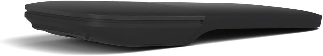 Bluetooth Arc Mouse Ultra Slim Foldable Portable Touch Scroll Black
