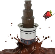 Electric Chocolate Fountain Tower Commercial Fondue Machine Steel