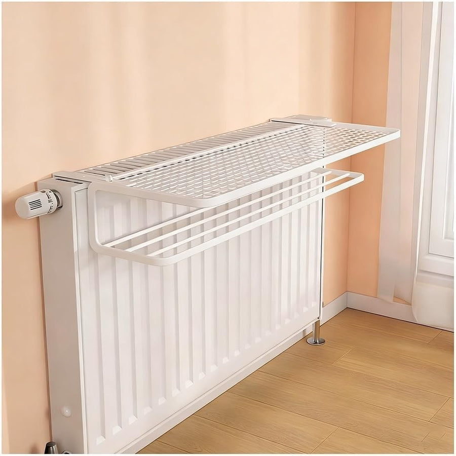 Double-Layer Radiator Clothes Drying Rack – Foldable Indoor Laundry Airer 35cm