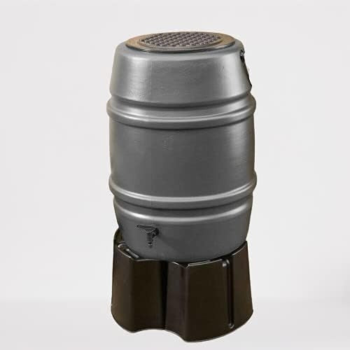 168L Grey Garden Water Butt with Tap & Lid – Rainwater Storage