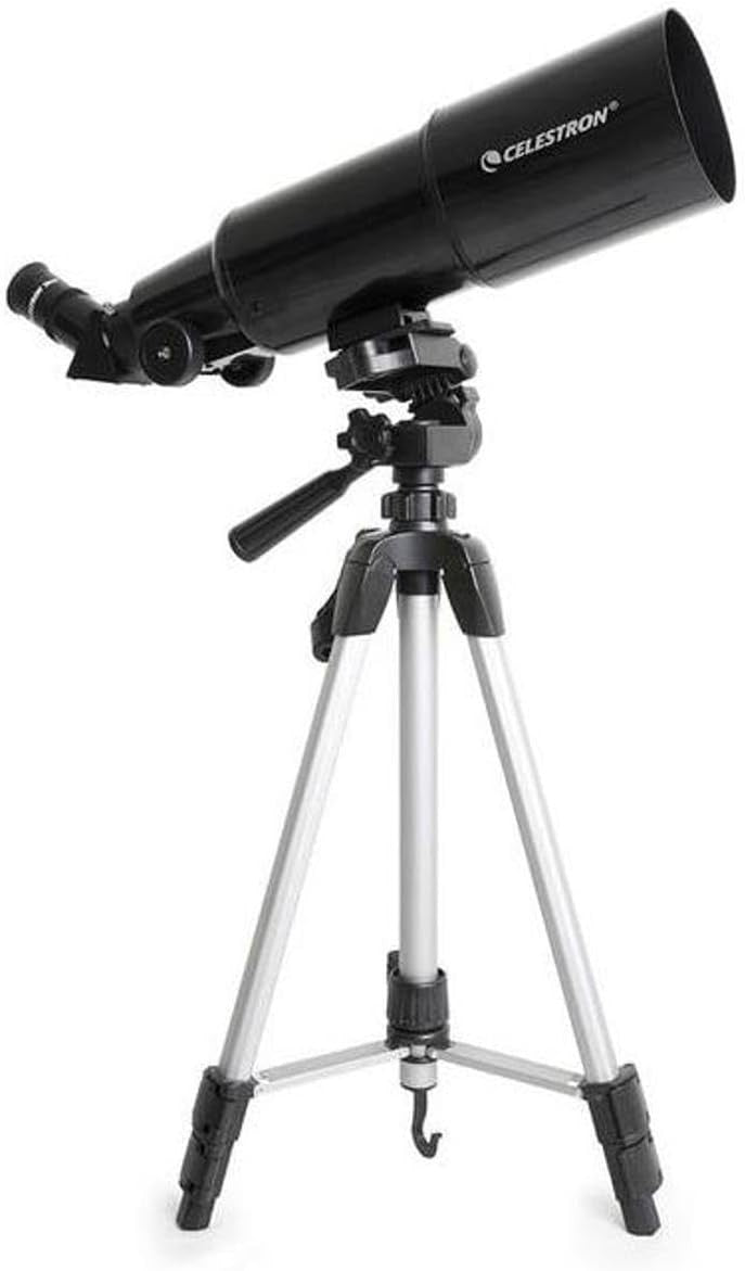 80mm Travel Scope with Smartphone Adapter & Backpack, Black