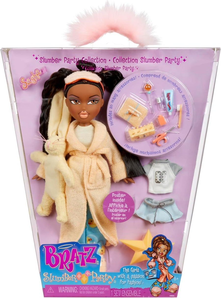 Slumber Party Fashion Doll with 2 Pajama Sets Plush Accessories