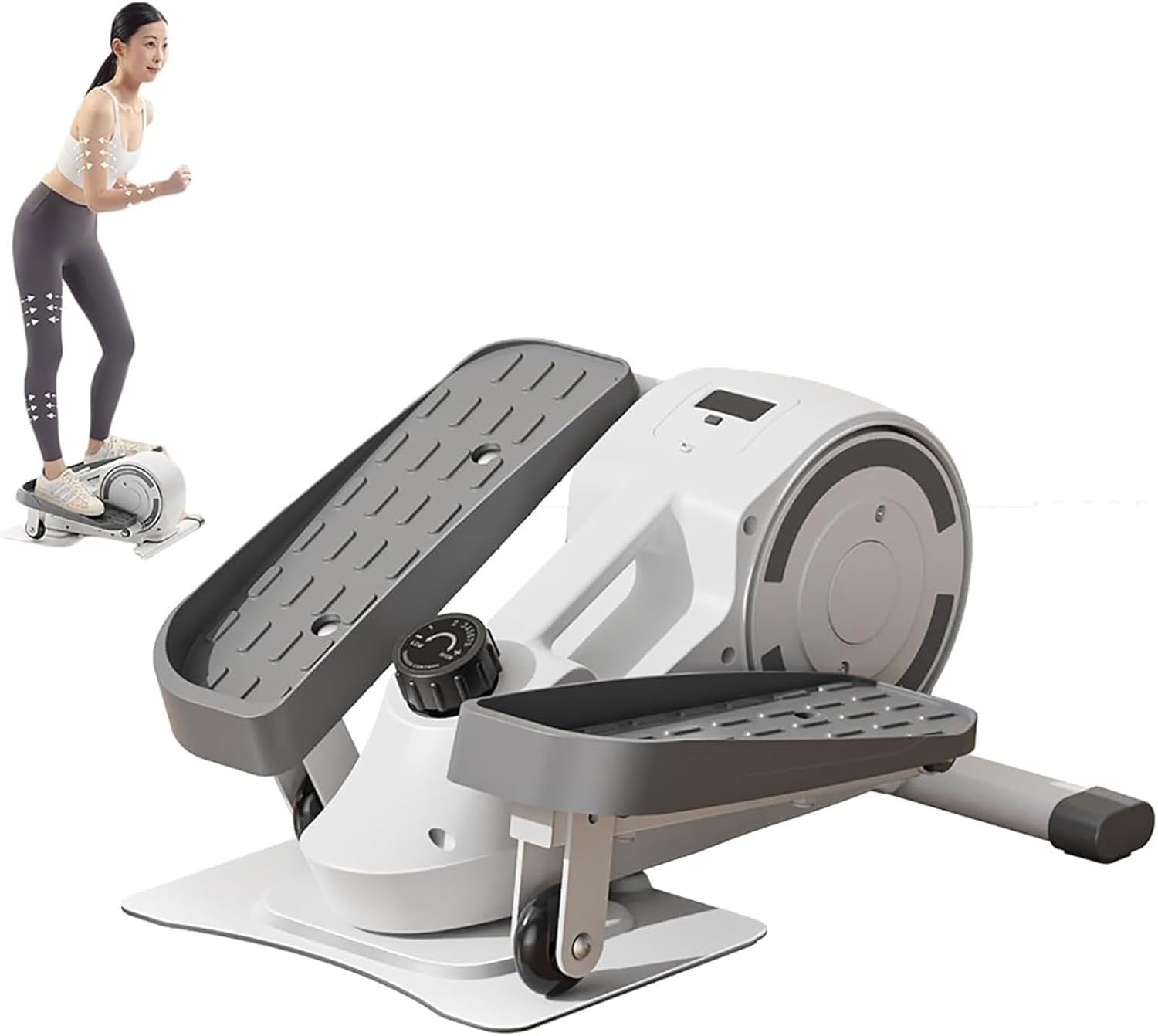 Under Desk Elliptical Seated Pedal Exerciser Electric Quiet 8 Speed