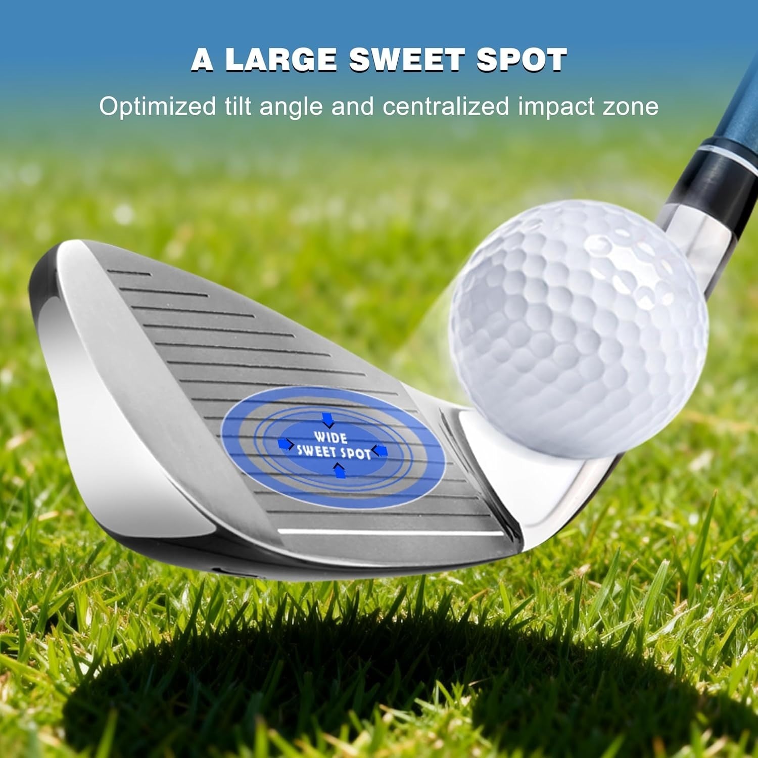 Mens Right Hand Golf Iron Set 5–9 PW SW Forgiving Graphite Easy Launch