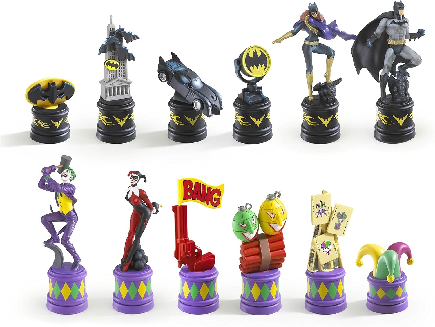 Batman vs Joker Chess Set – Vibrant 3D Pieces & Collector Battle Board Gift
