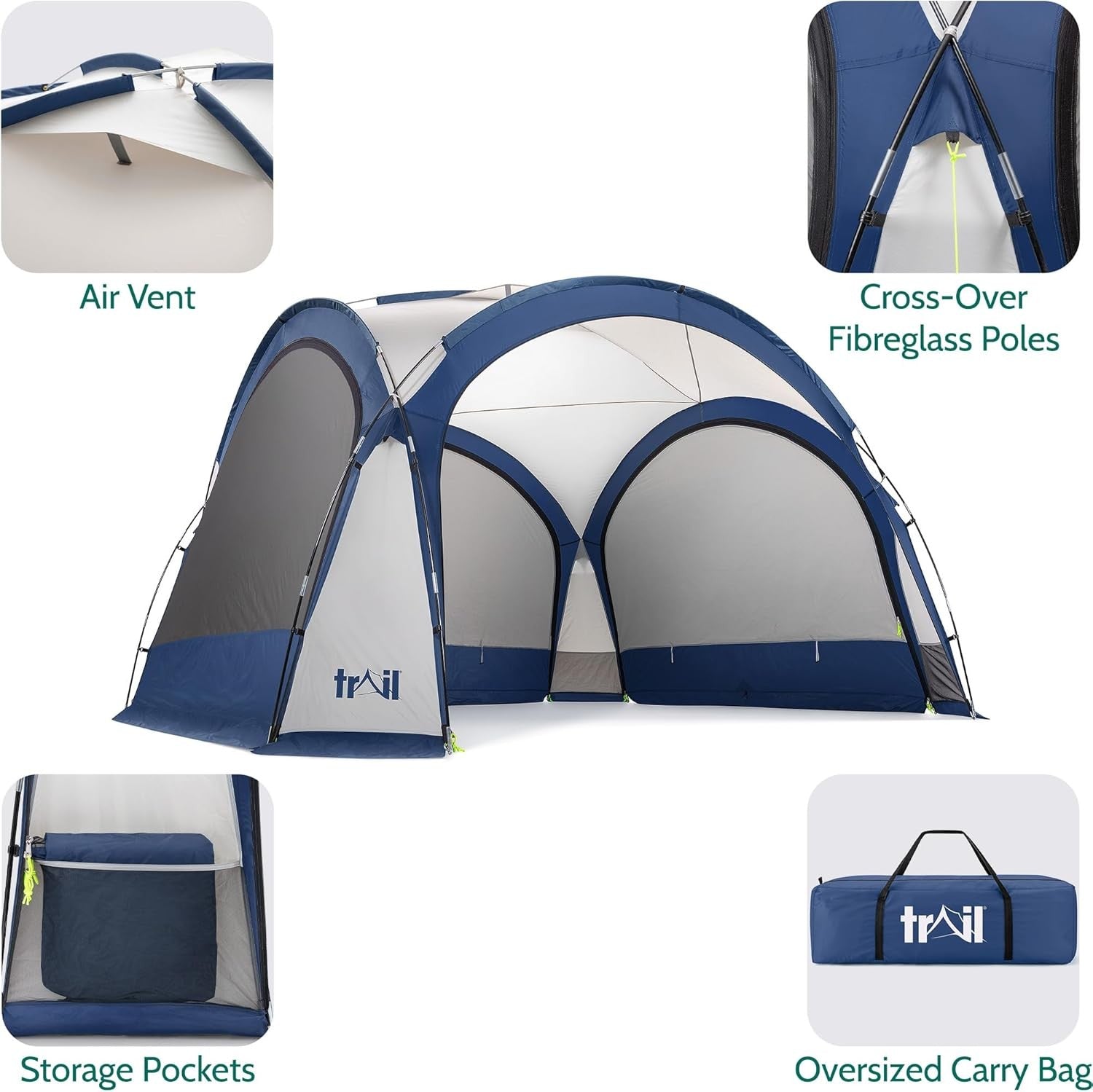 Waterproof 3.5m Gazebo with Sides UPF50+ Event Shelter