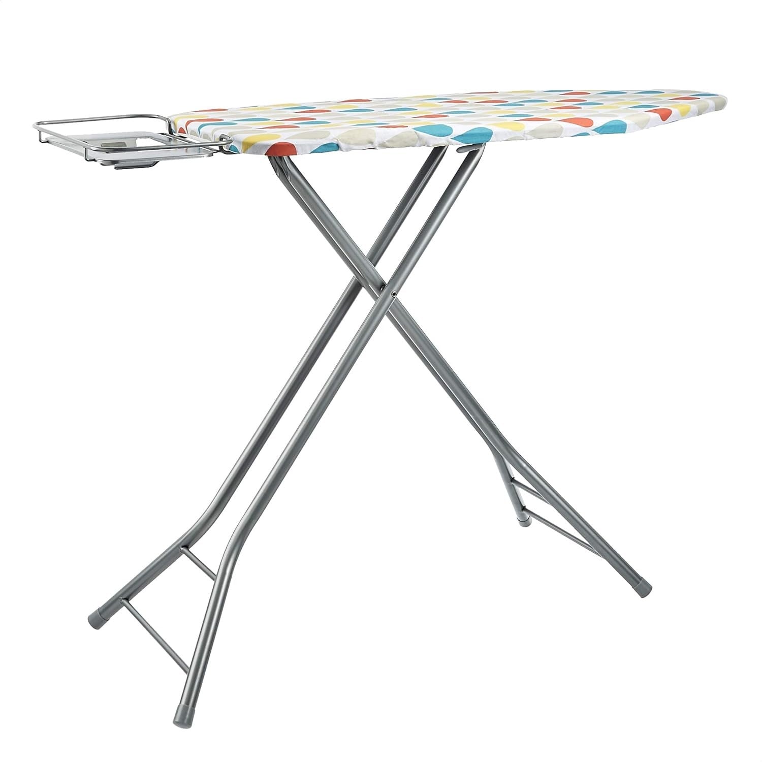 Large Ironing Board Adjustable Height Foldable H-Frame Steel 122x43cm