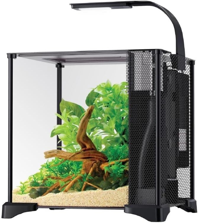 20L Betta Aquarium Kit with Filter, LED Light & Easy Water Change