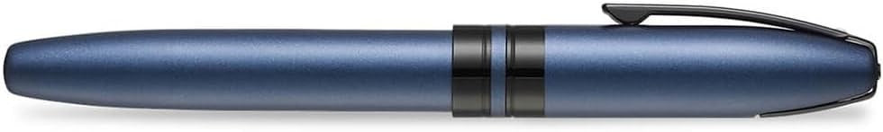 Luxury Fountain Pen Black Blue Medium Nib Smooth Writing Gift Set