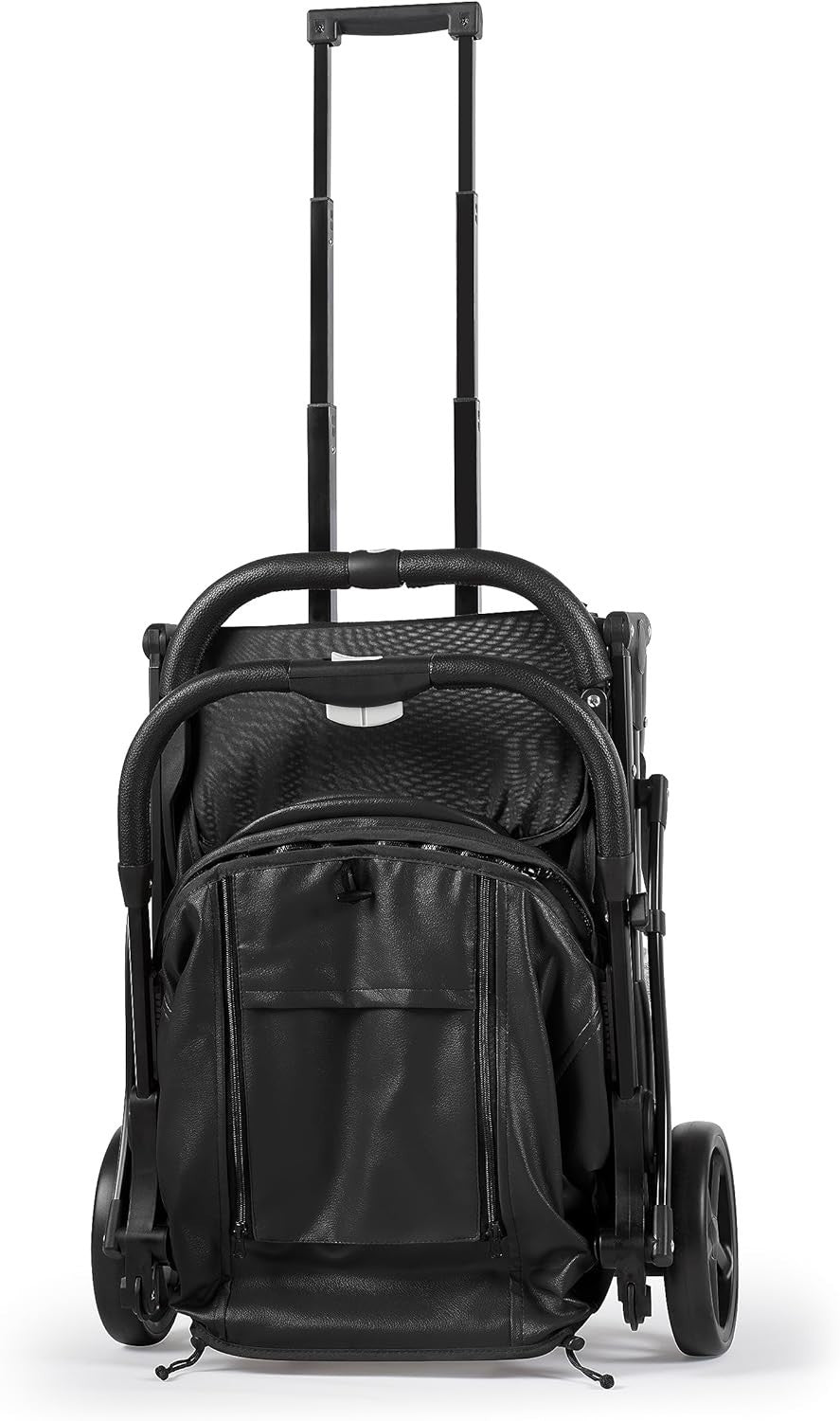 Compact Baby Pushchair One-Hand Fold Reclining Travel Buggy 0-15kg Black
