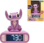 Kids Alarm Clock Night Light LED Display Snooze Sounds Cute Bedroom Gift