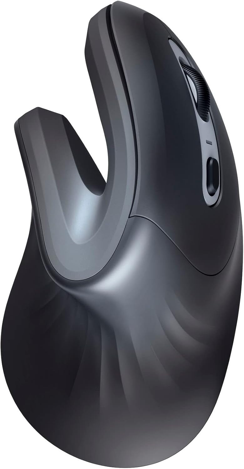Wireless Vertical Ergonomic Mouse 60° 6 Buttons Adjustable DPI
