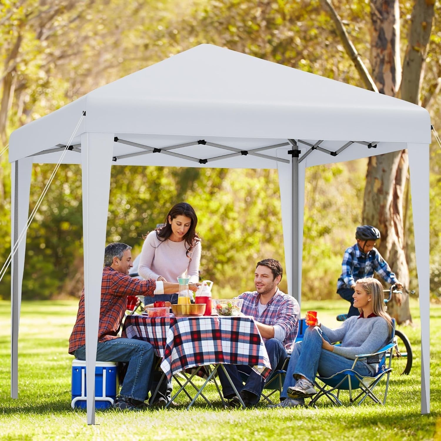 3x3M Heavy Duty Pop Up Gazebo Folding Outdoor Party Tent White