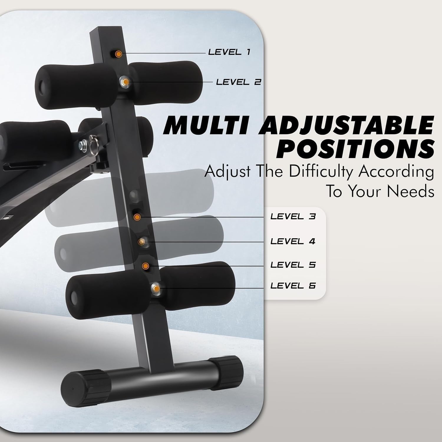 Foldable Adjustable Sit-Up Bench 150kg Compact Home Gym Trainer