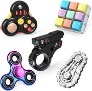 5PC Fidget Toy Set Sensory Stress Relief Cube Spinner Desk Gift