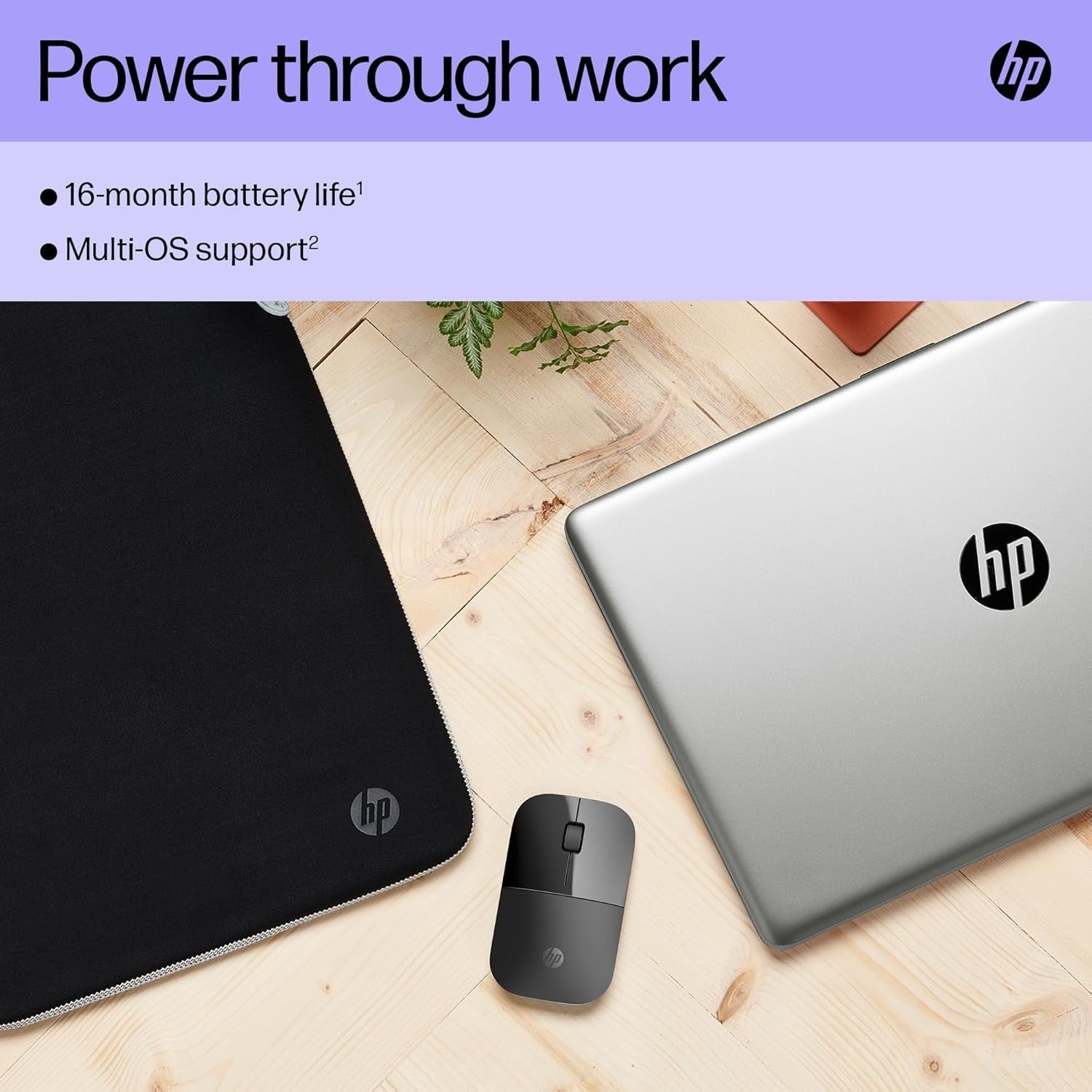 Ultra Slim Wireless Mouse 1200 DPI USB Quiet Click Travel Laptop PC