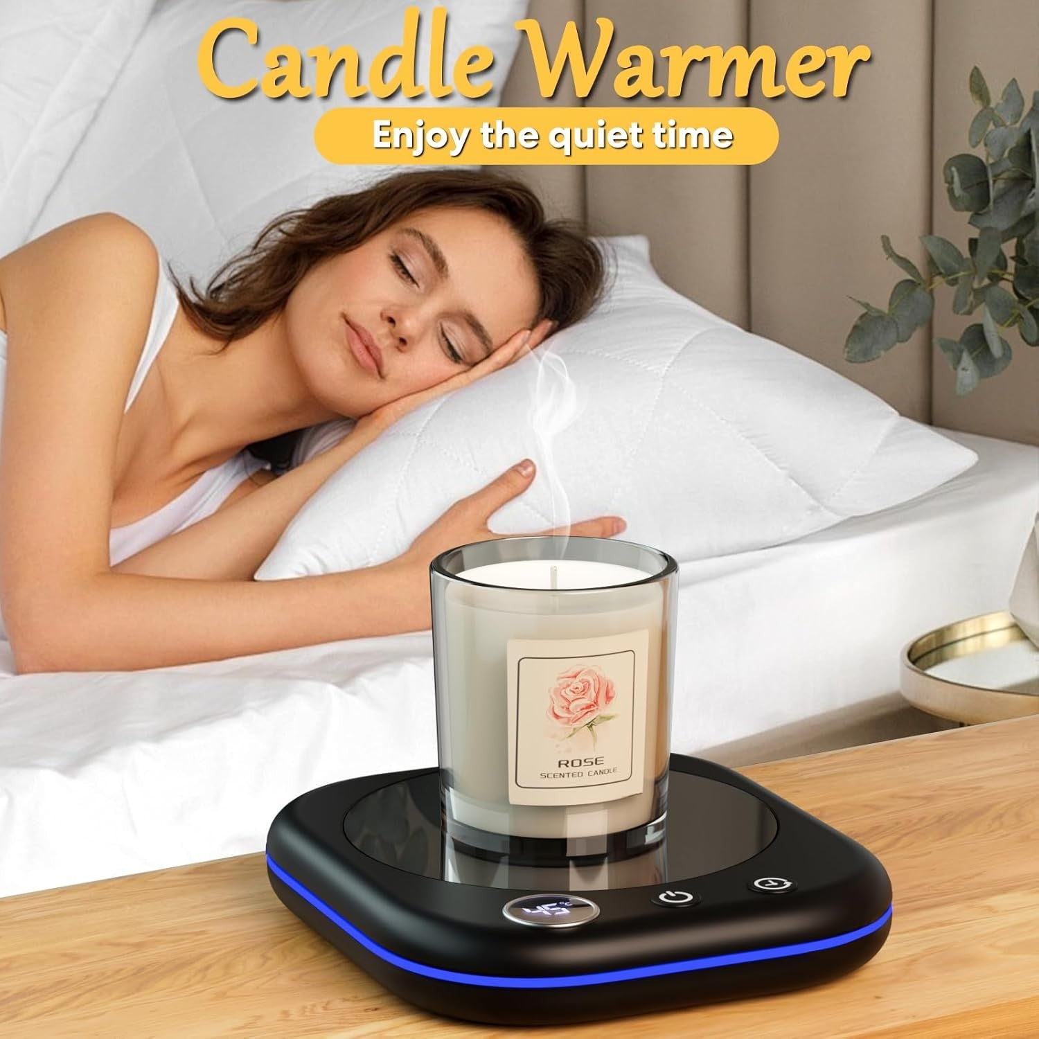 Smart Coffee Mug Warmer 3 Temp 12H Timer Desk Cup Heater