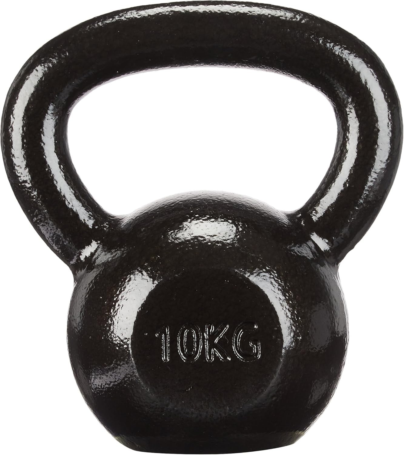 Neoprene Dumbbell Pair 2x5kg Hex Weights + 10kg Cast Iron Kettlebell