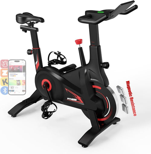 Self-Powered Magnetic Spin Bike w/ LED Feedback, App Sync & 100 Resistance
