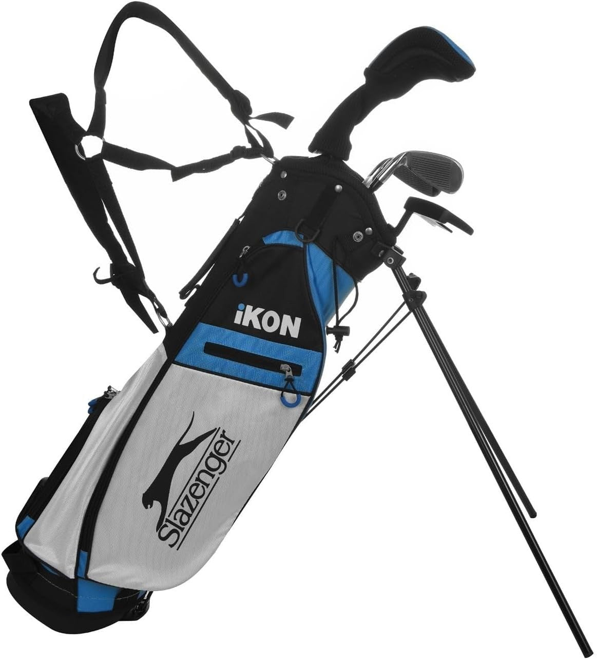 Junior Golf Club Set Ages 9–11 Right Hand Graphite Stand Bag Blue
