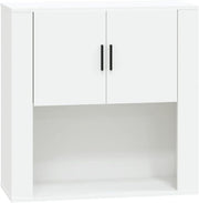 Wall Mounted White Storage Cabinet 33x80x80cm Durable Organiser