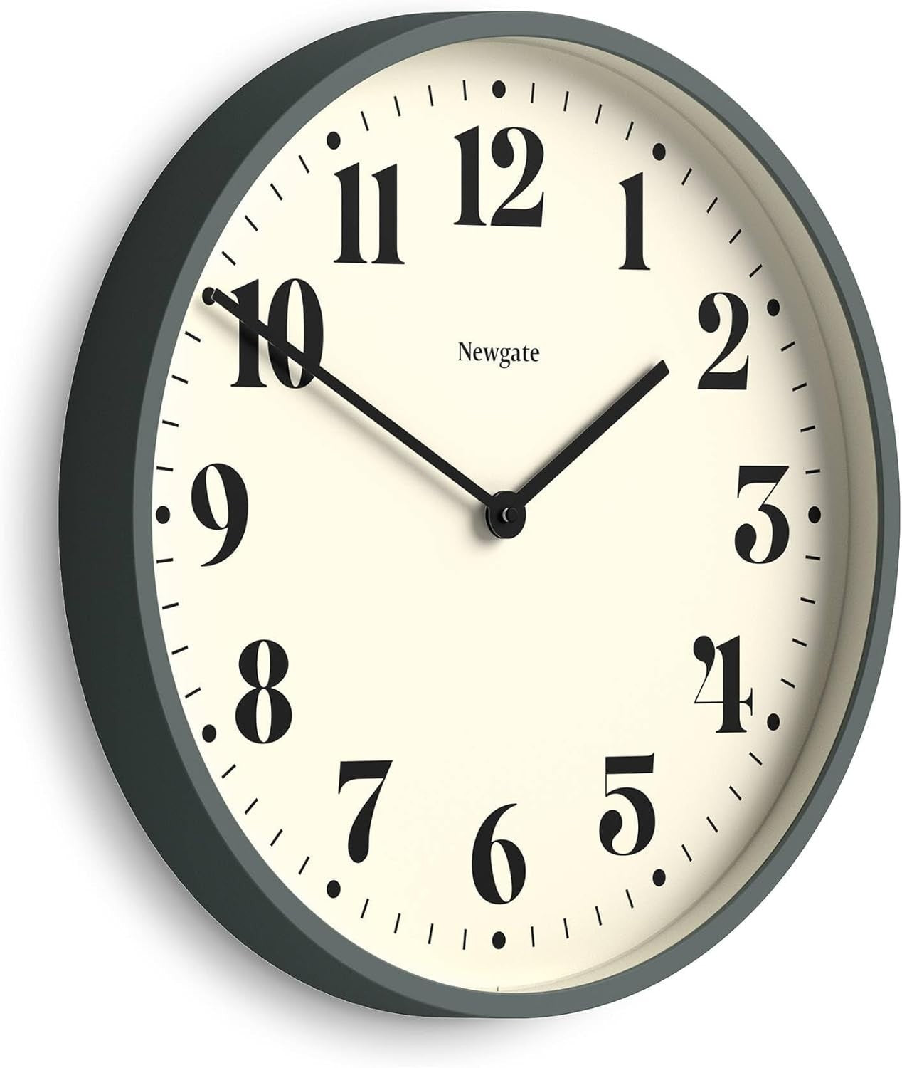 Silent Wall Clock 45cm Large Round Modern Quartz Battery-Powered Home Office