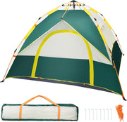 3-4 Person Pop Up Camping Tent Waterproof Quick Setup