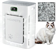 Pet Air Purifier Large Room 2500ft² HEPA Hair Odor PM2.5 Auto