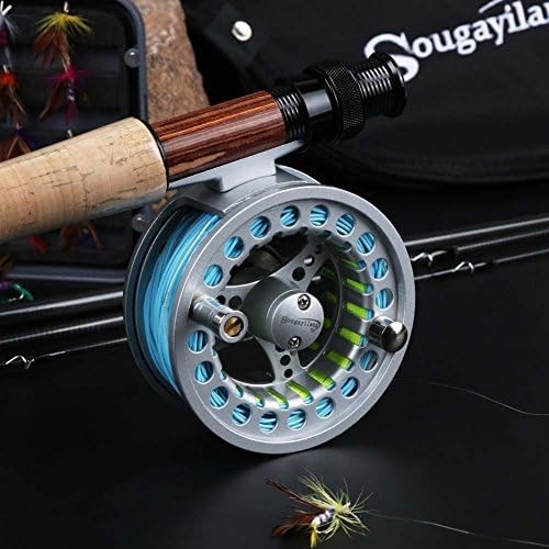 9ft Fly Fishing Rod & Reel Combo – Carbon 4-Section Freshwater Kit Silver