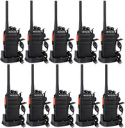 Professional Walkie Talkies 10 Pack Long Range PMR446 2 Way Radio Set