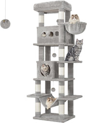 170cm Tall Cat Tree Tower Multi-Level Scratching Posts Condos Large