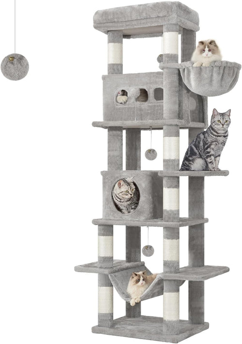 170cm Tall Cat Tree Tower Multi-Level Scratching Posts Condos Large