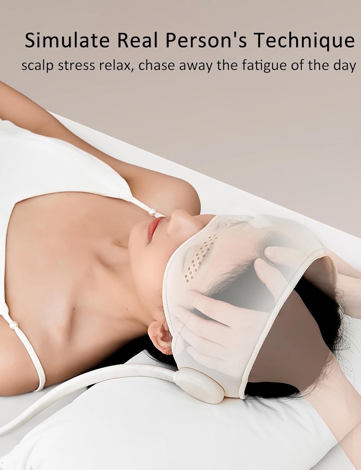 Heated Head & Eye Massager Air Compression Migraine Relief