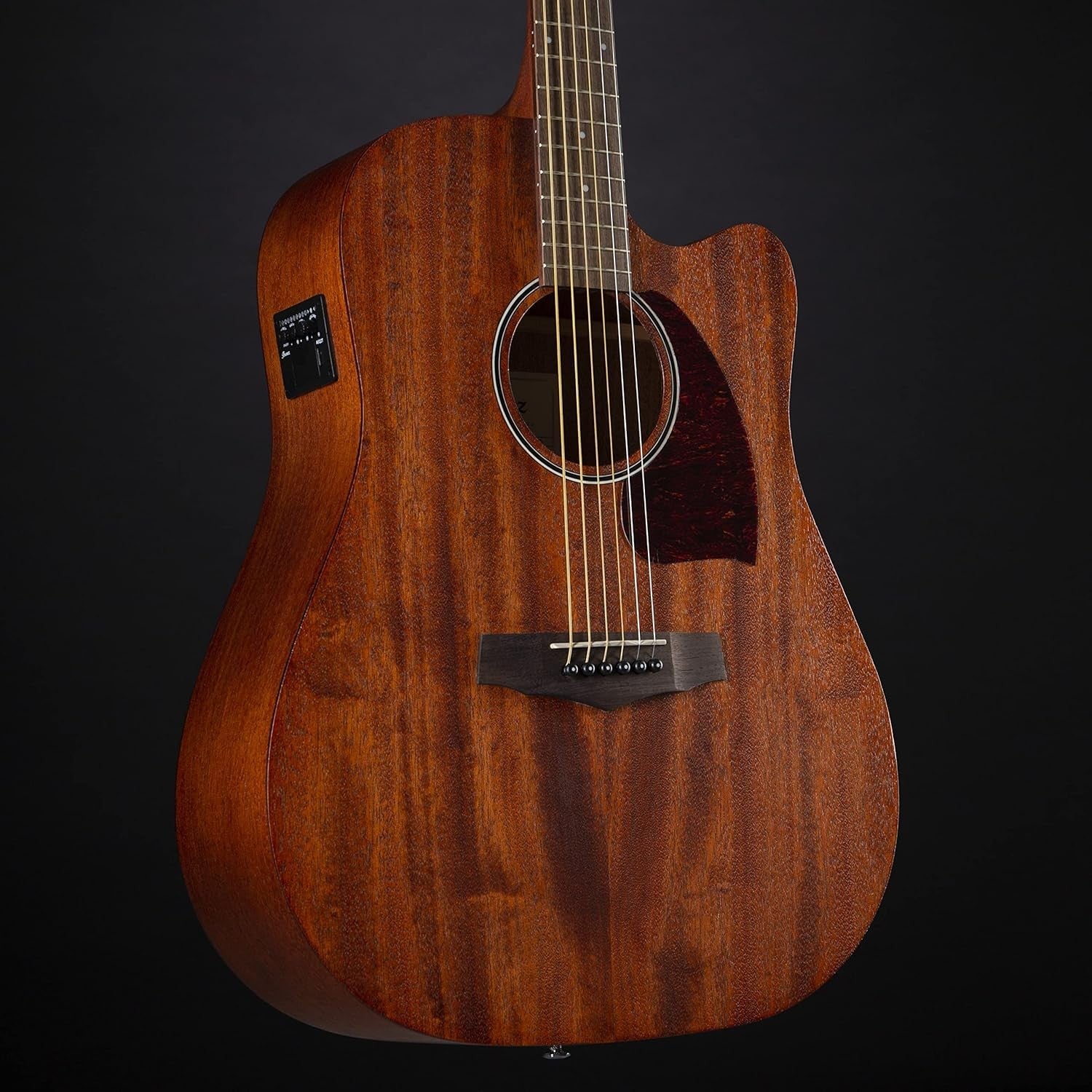 Full Size Electro Acoustic Guitar Cutaway Exotic Wood Natural