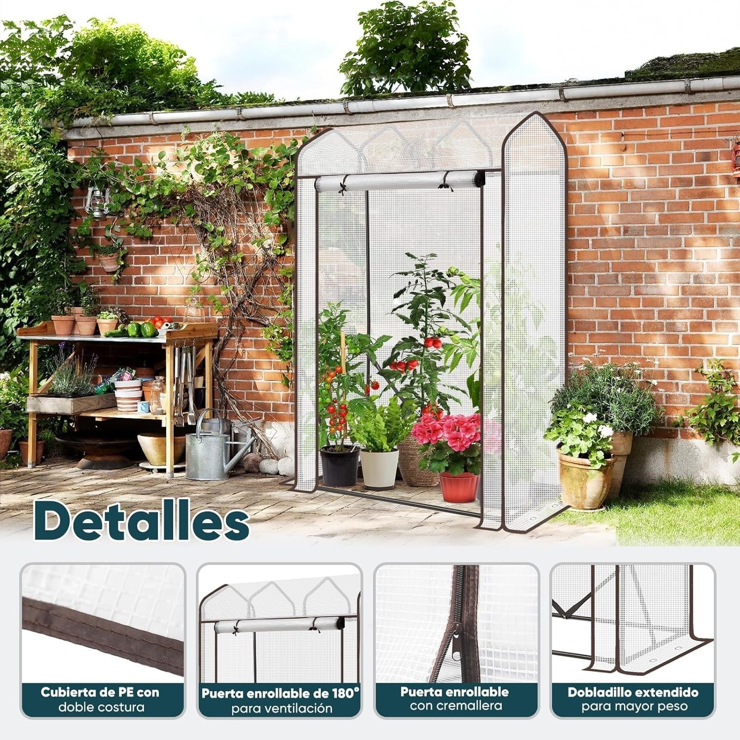 Heavy Duty Tomato Greenhouse 150x100x50cm Waterproof UV Protection Grow Tent