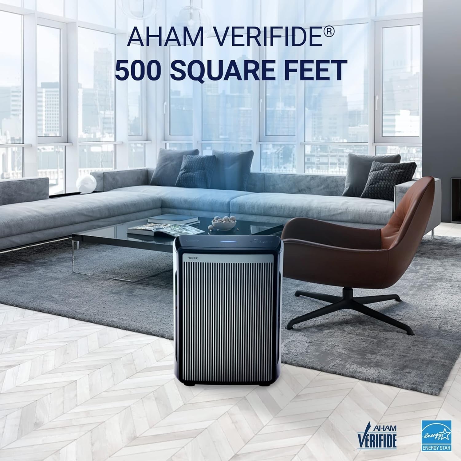 Smart HEPA Air Purifier WiFi PlasmaWave Large Room 500sqft Quiet