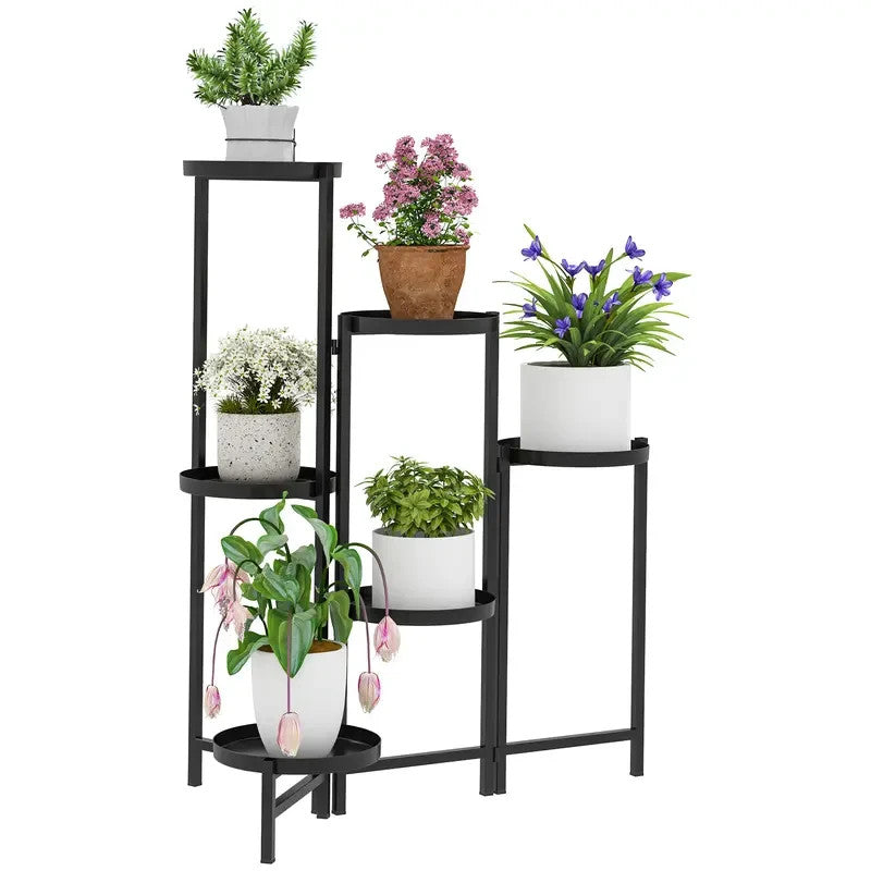 3-Tier Metal Plant Stand for Indoors & Outdoors – Foldable & Stylish