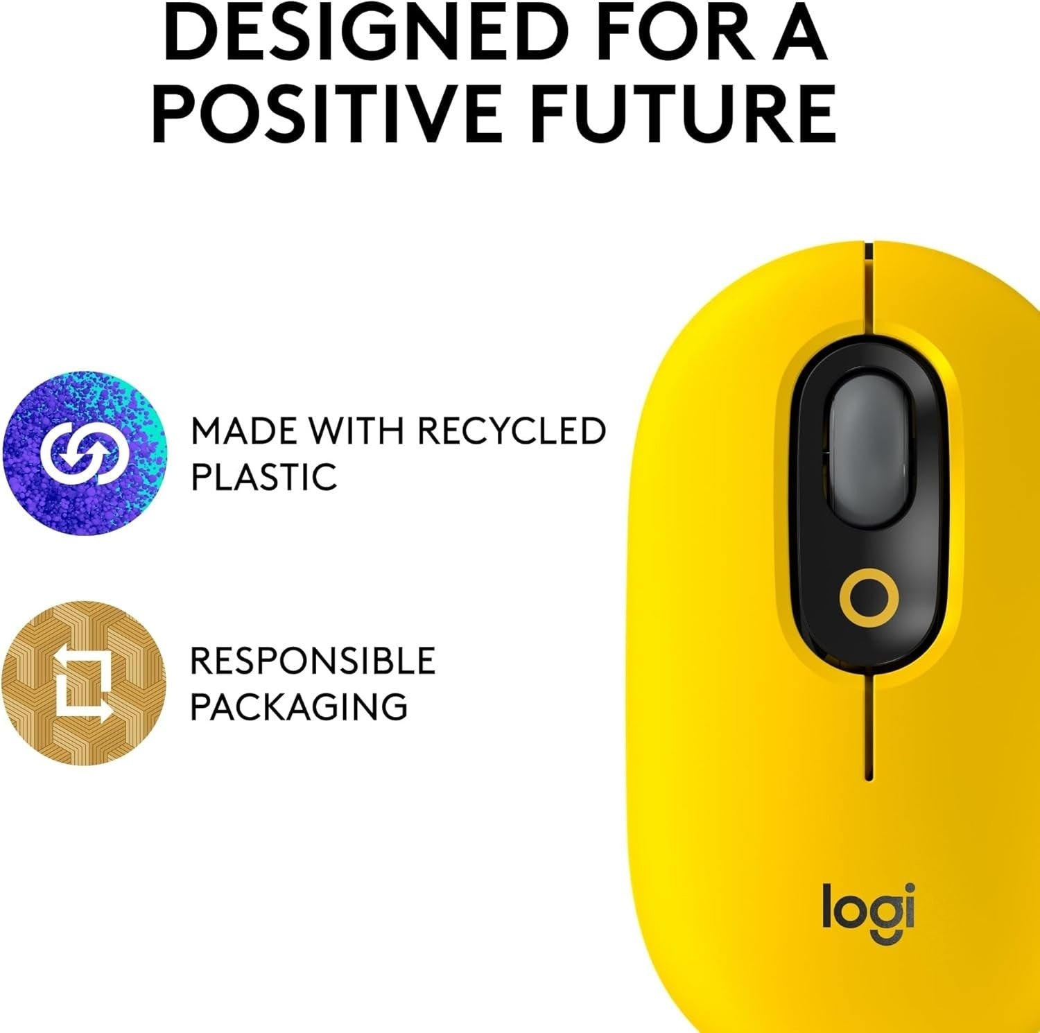 Compact Wireless Bluetooth Mouse Silent Click Emoji Button