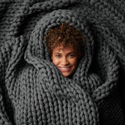Weighted Blanket 20lbs 45x72 Asteroid Grey Cotton